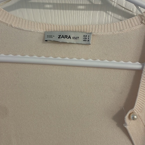 Zara Light Pink Cardigan Size Small - Picture 3 of 7